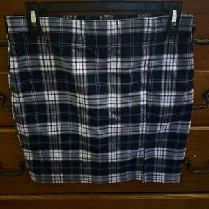 Streetwear Society Blue Plaid Skirt